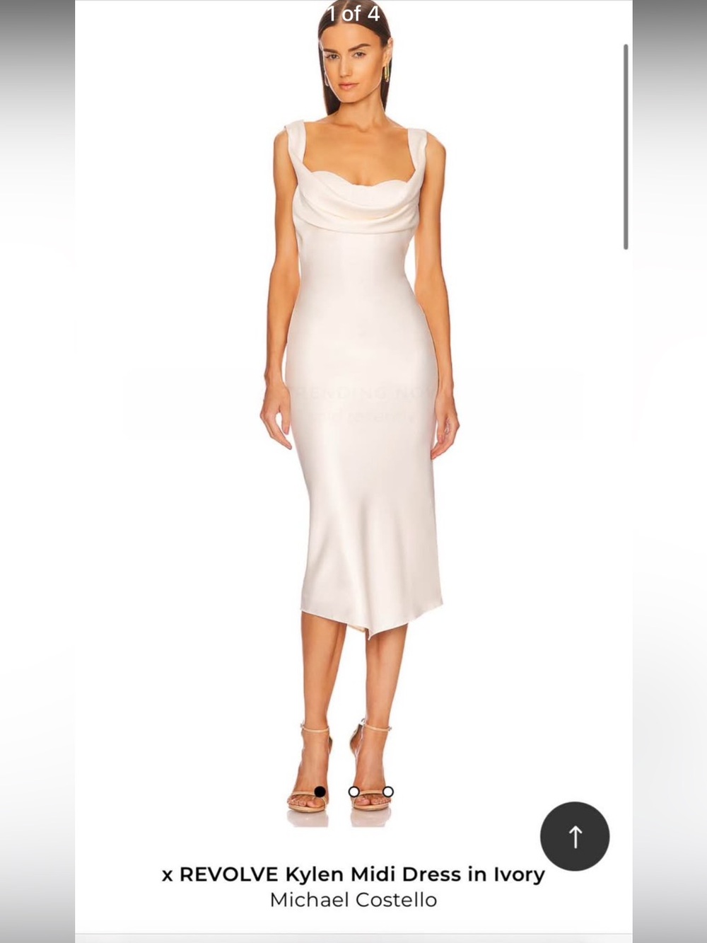 REVOLVE Kylen Midi Dress in Ivory